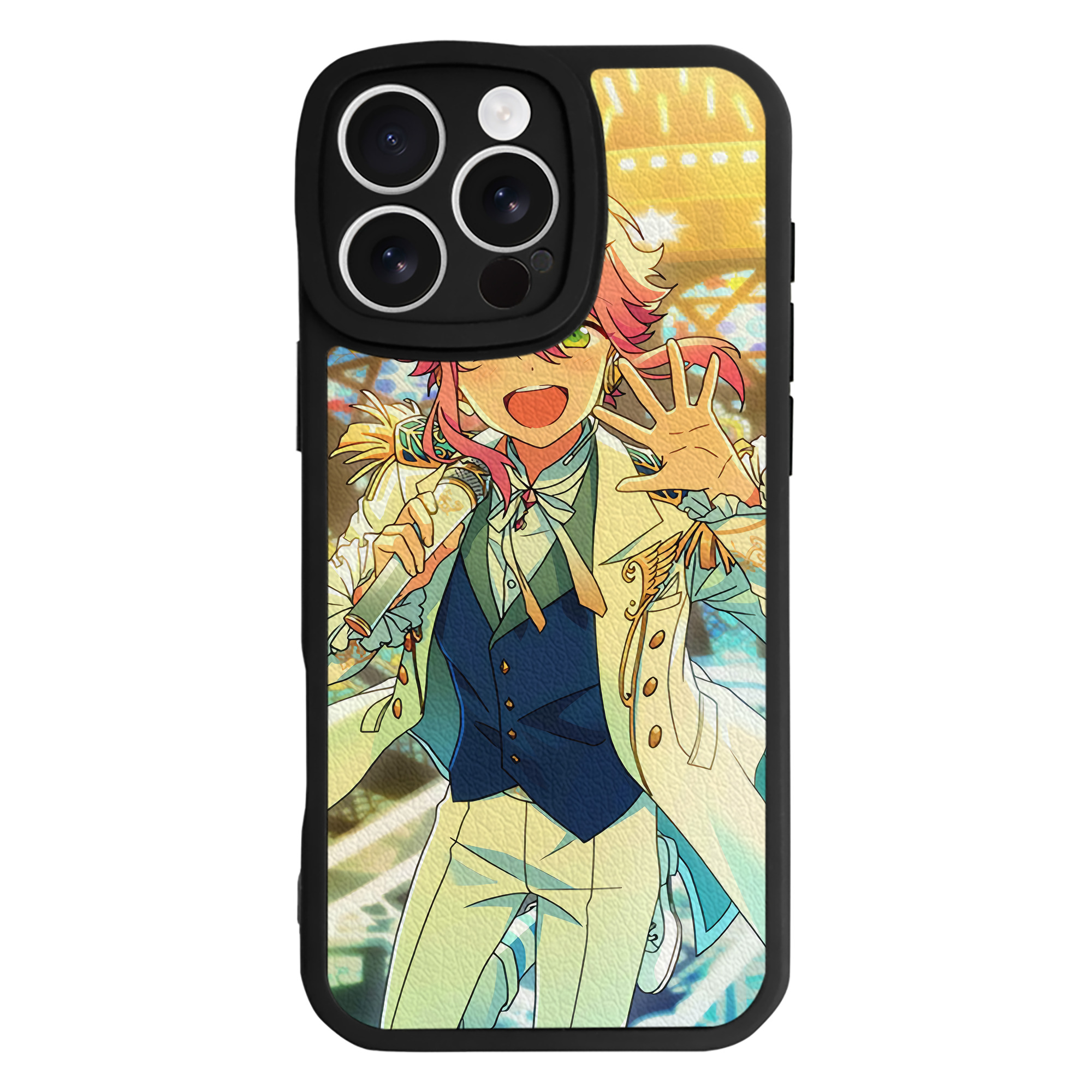 （画像用） あんさんぶるスターズ! Ensemble Stars 【iPhone 16シリーズ対応】シリコンスマホケース（レザー調） 材質：シリコン
